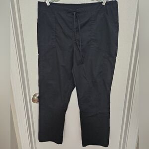 Scrubstar Scrub Pant Black Drawstring Stretch Waist Size XL